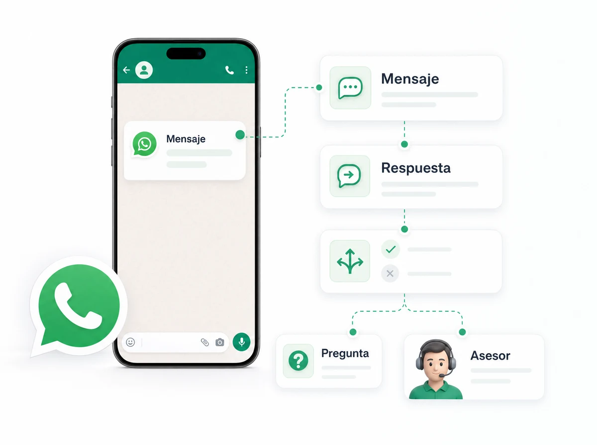 Automatice conversaciones visualmente sin ningún código
